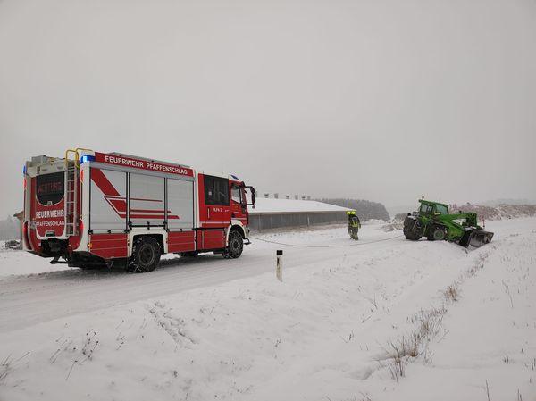 Bergung Teleskoplader