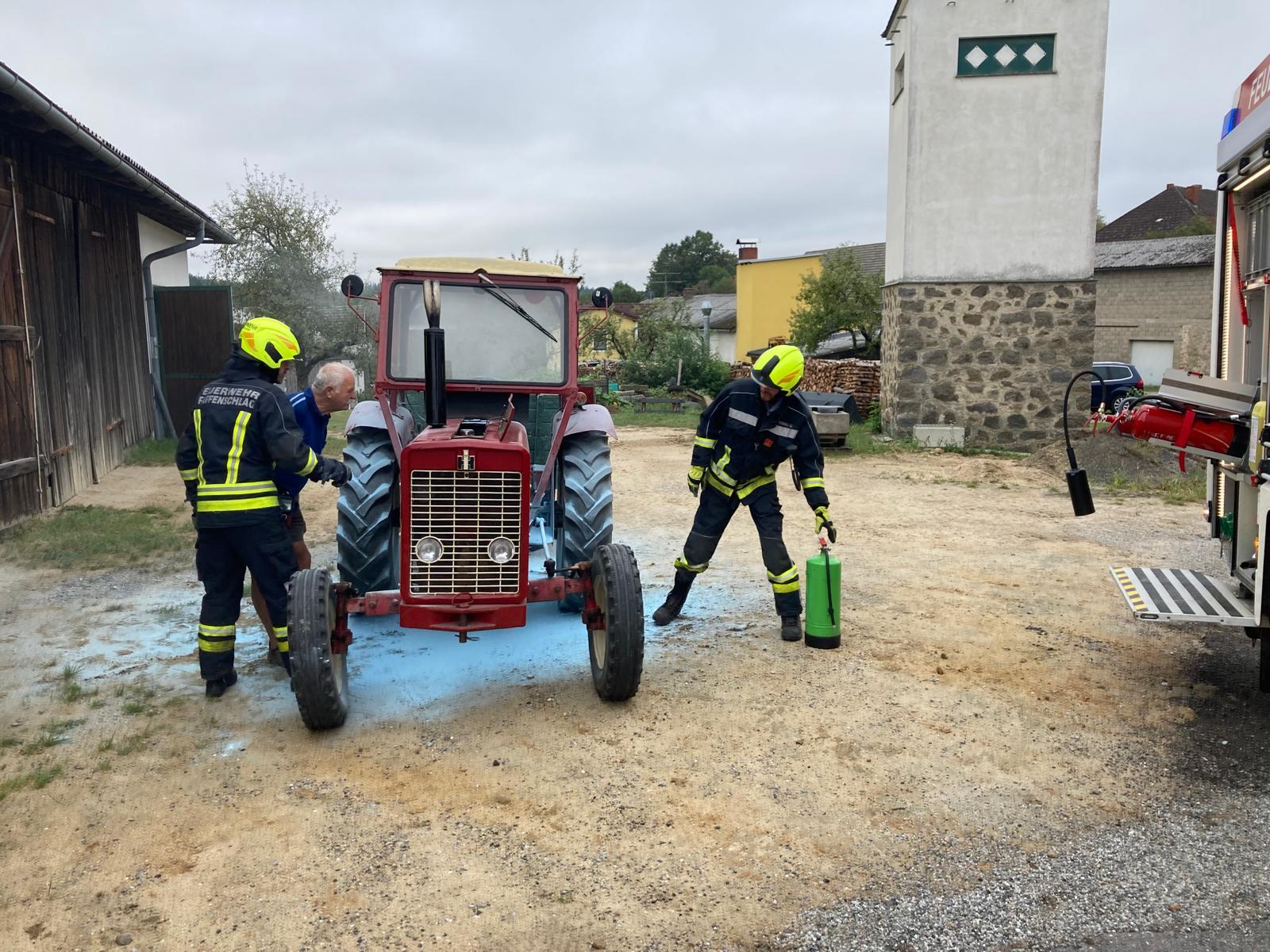 Traktorbrand in Pfaffenschlag