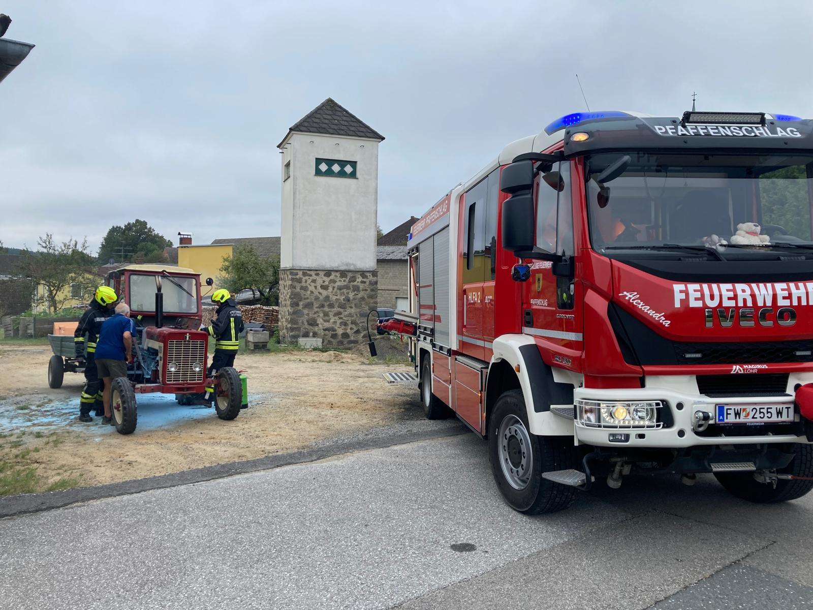Traktorbrand in Pfaffenschlag – Bild 3