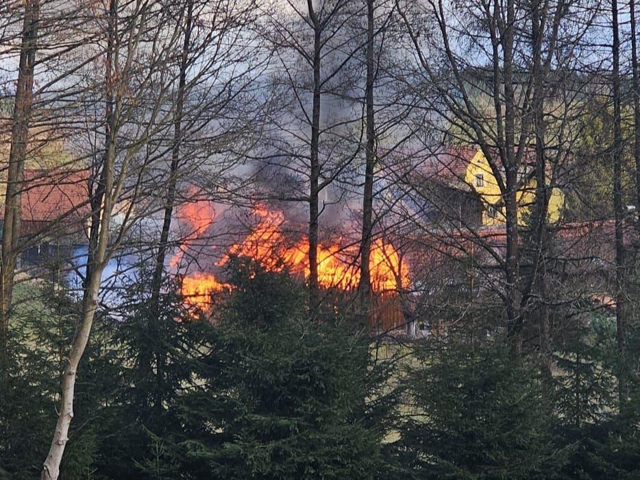 Scheunenbrand in Eisenreichs – Bild 1