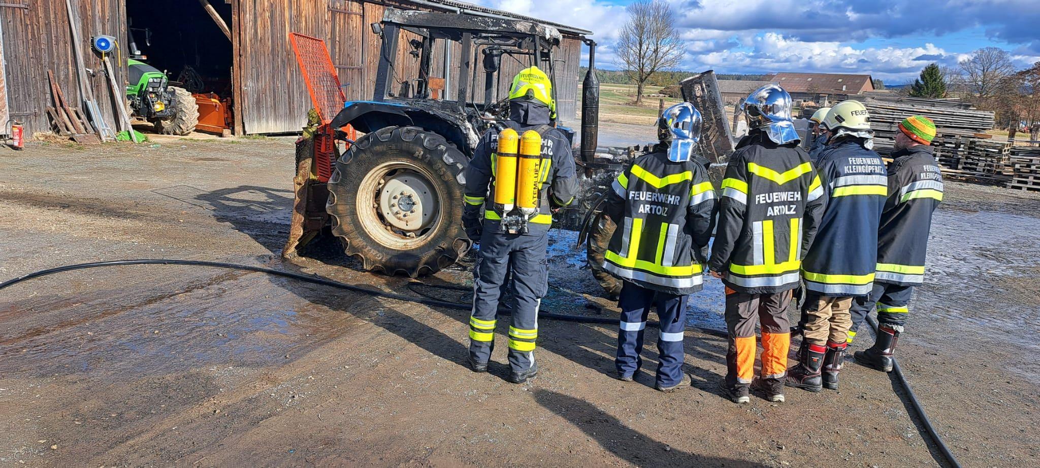 Traktorbrand in Kleingöpfritz – Bild 3
